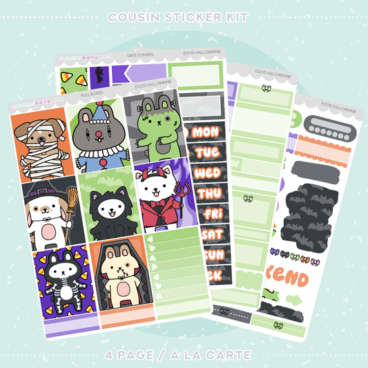 Hallowinnie | Hobonichi Cousin Sticker Kit