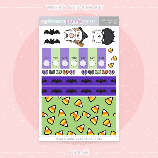 Hallowinnie | Hobonichi Weeks Sticker Kit