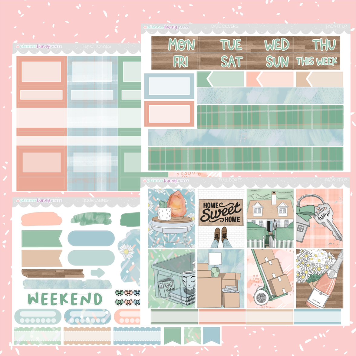 Pack It Up | Hobonichi Cousin Sticker Kit