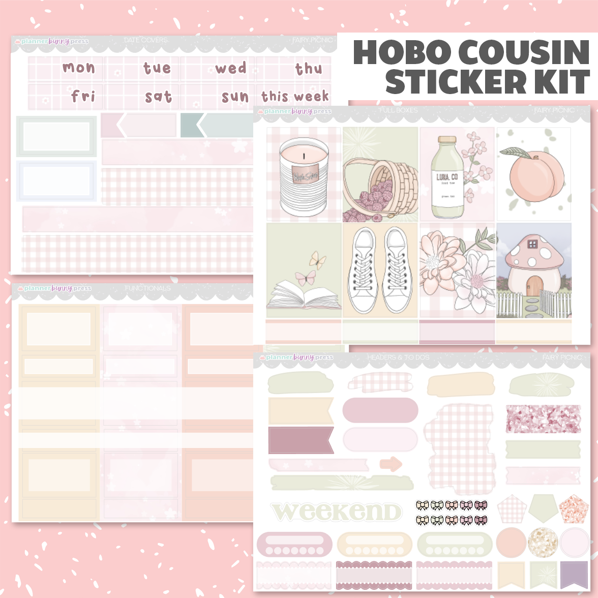 Fairy Picnic | Hobonichi Cousin Sticker Kit