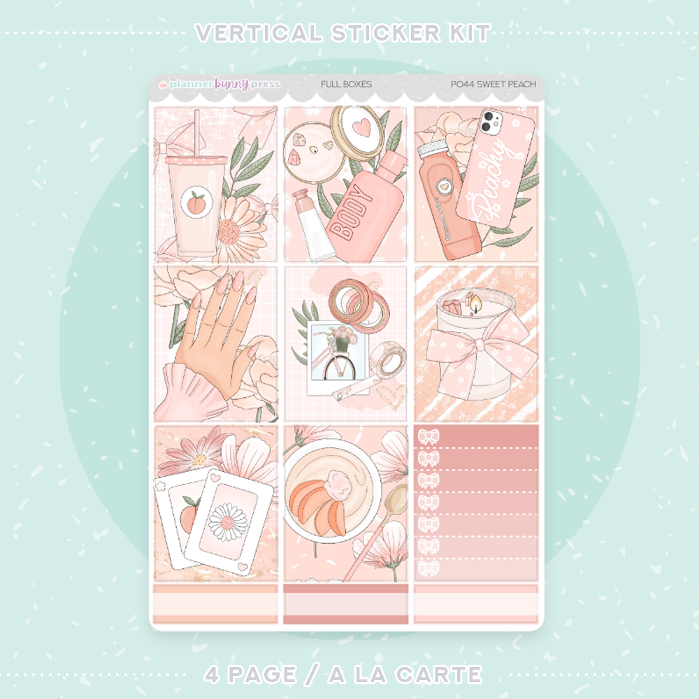 Sweet Peach | Vertical Sticker Kit