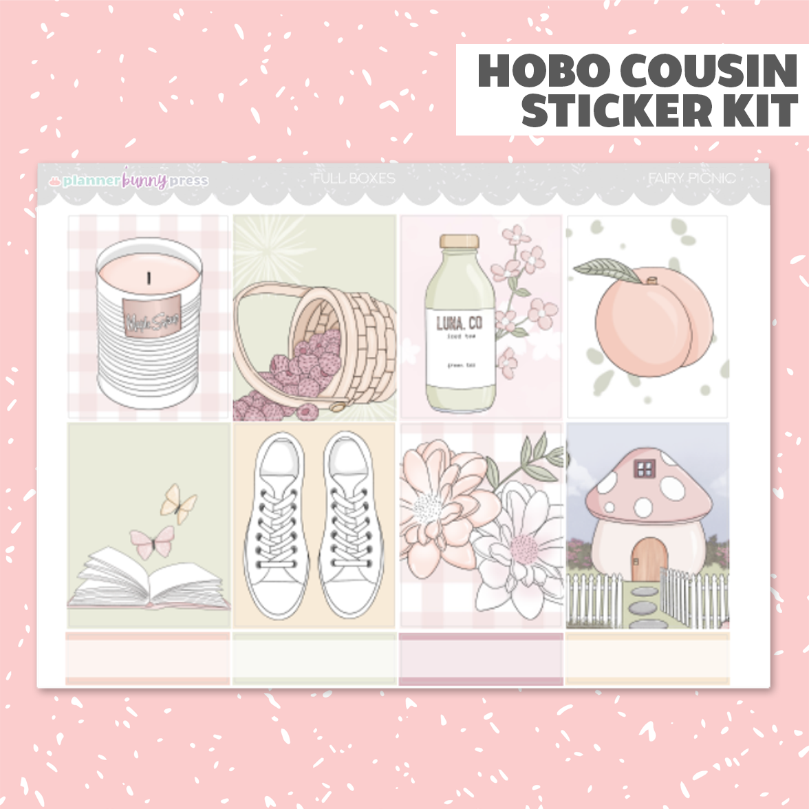 Fairy Picnic | Hobonichi Cousin Sticker Kit