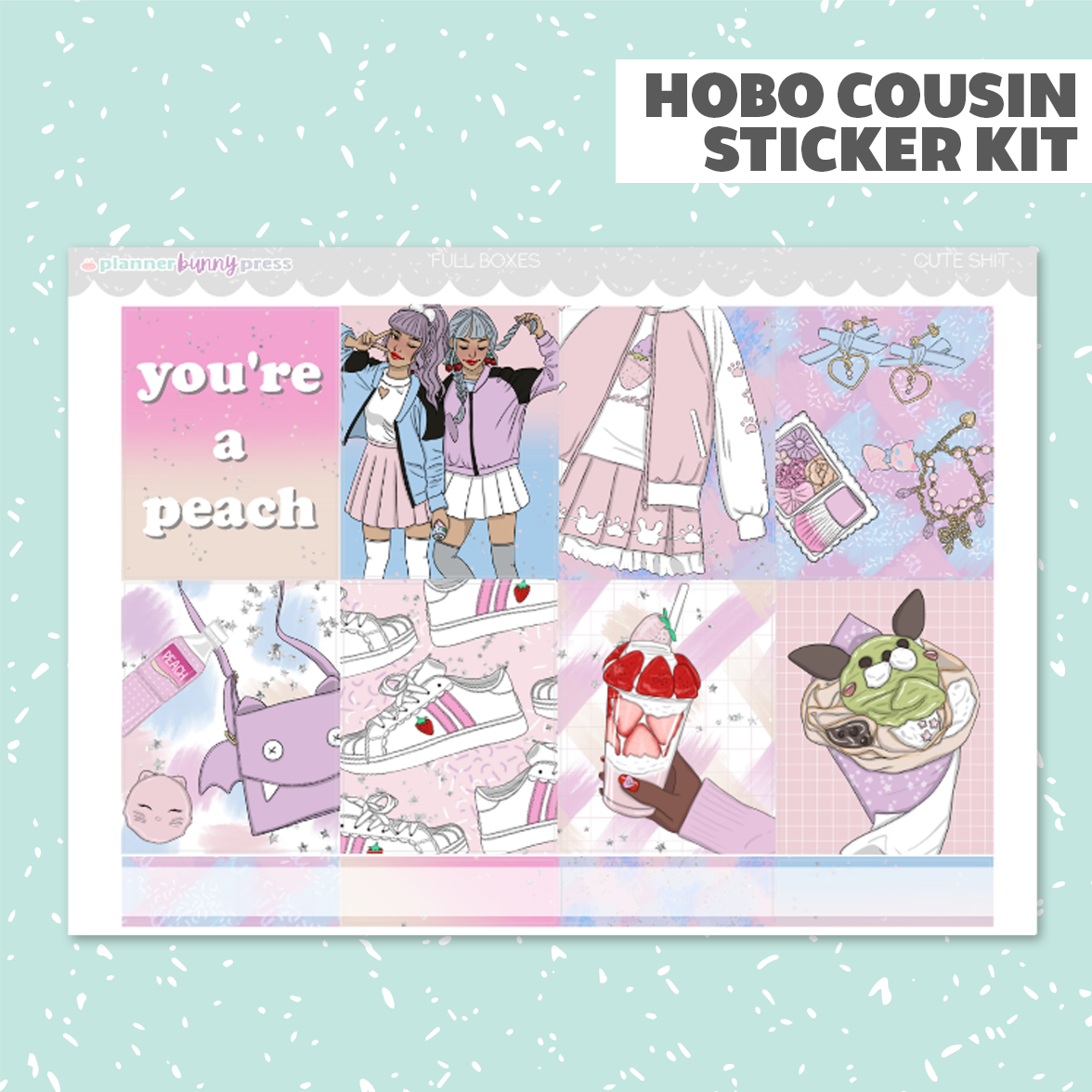 Cute Shit | Hobonichi Cousin Sticker Kit