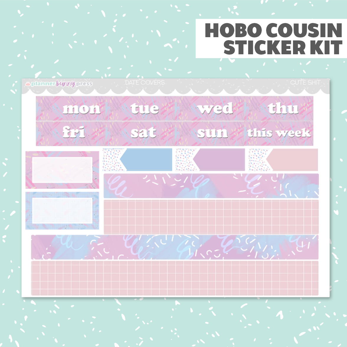 Cute Shit | Hobonichi Cousin Sticker Kit