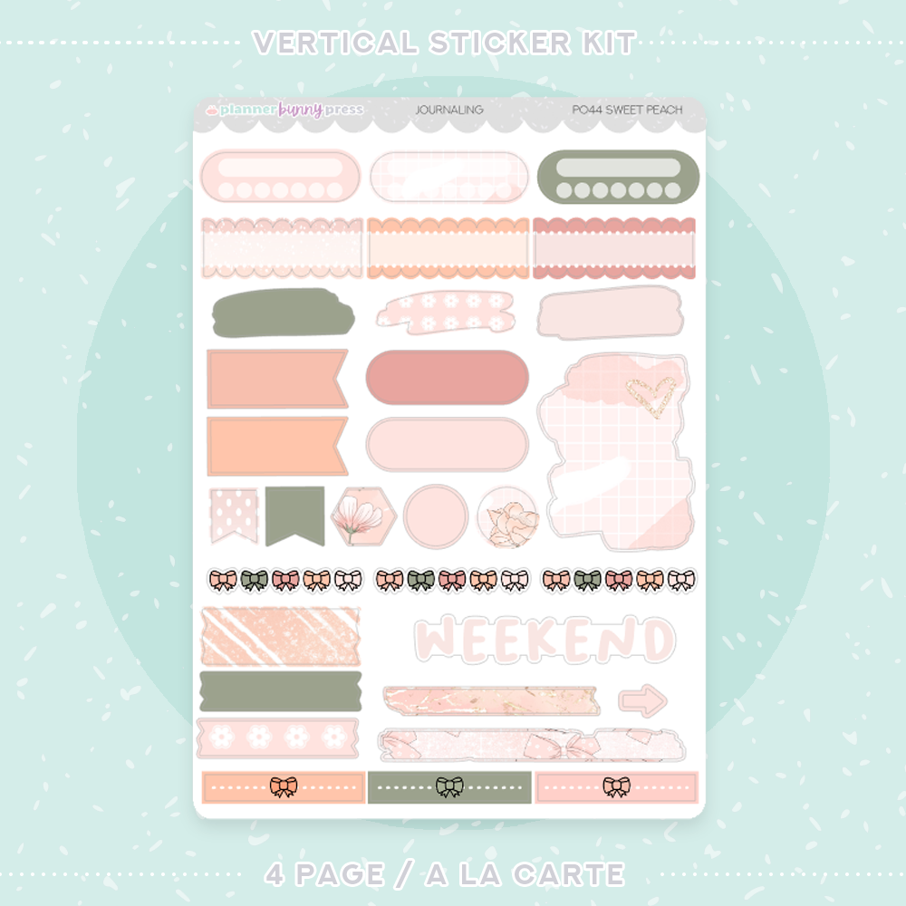 Sweet Peach | Vertical Sticker Kit