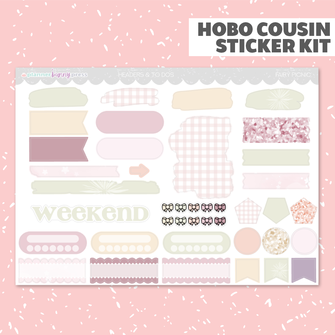 Fairy Picnic | Hobonichi Cousin Sticker Kit