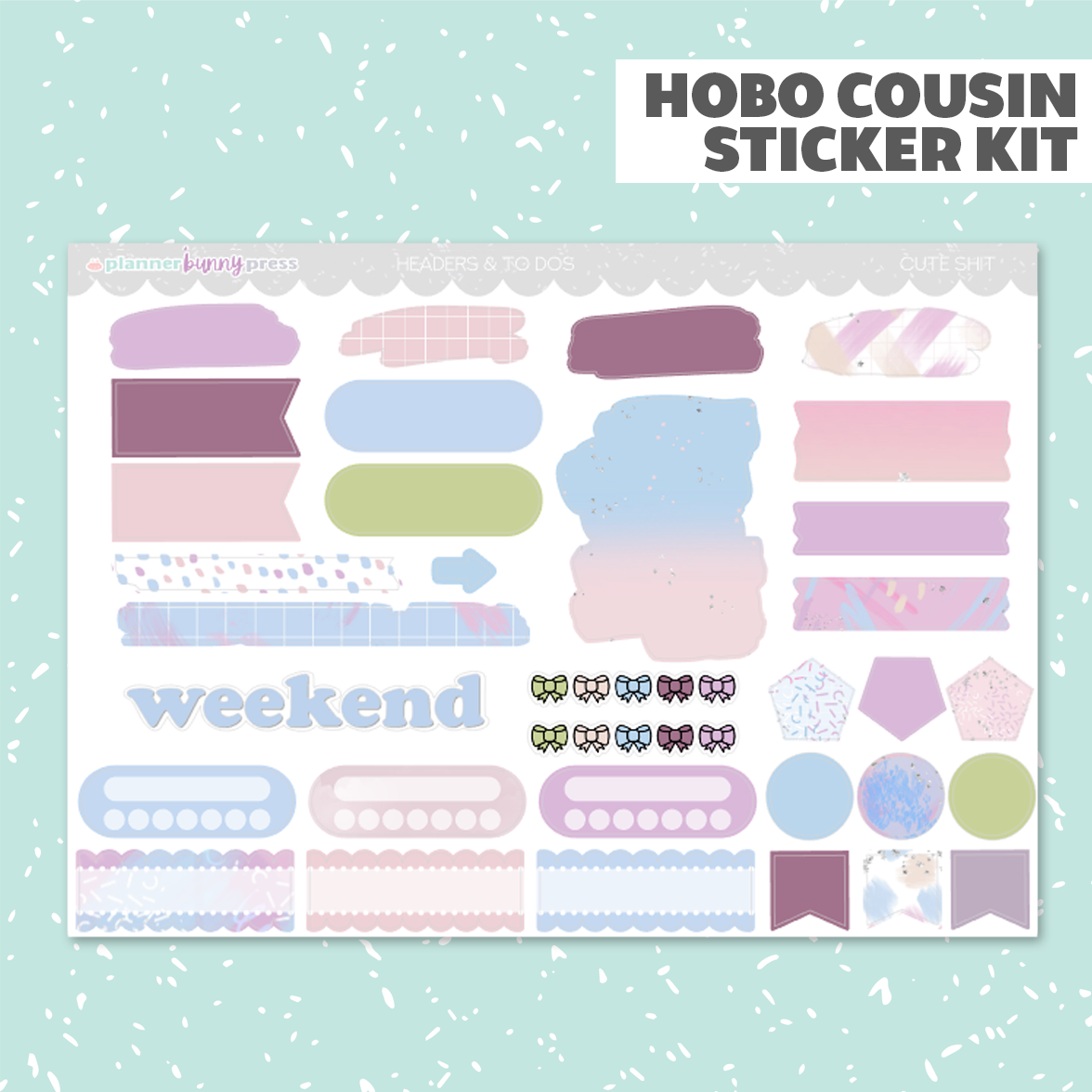 Cute Shit | Hobonichi Cousin Sticker Kit