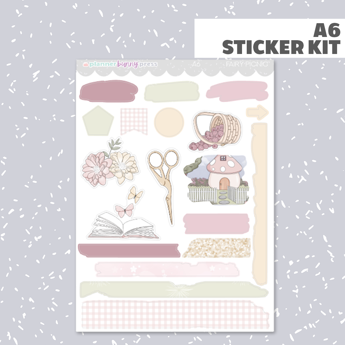 Fairy Picnic | A6 Sticker Kit