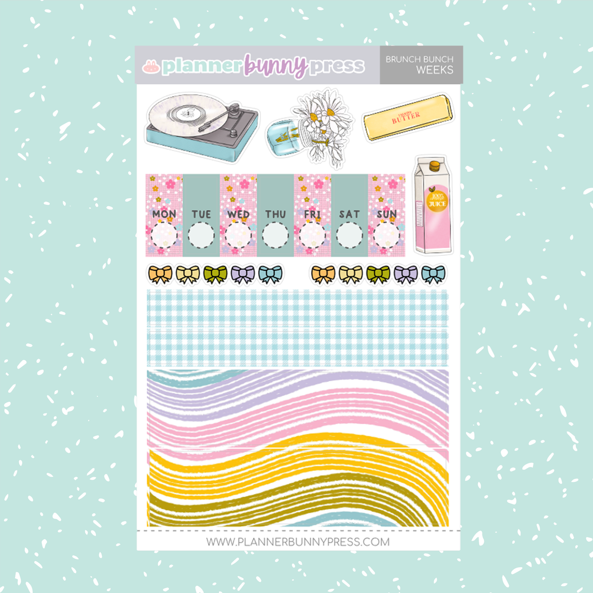 Brunch Bunch | Hobonichi Weeks Sticker Kit