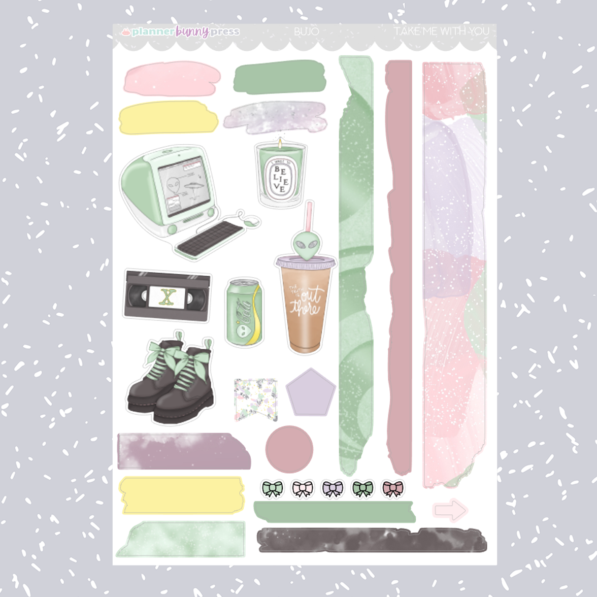 Take Me With You | Bujo Sticker Kit