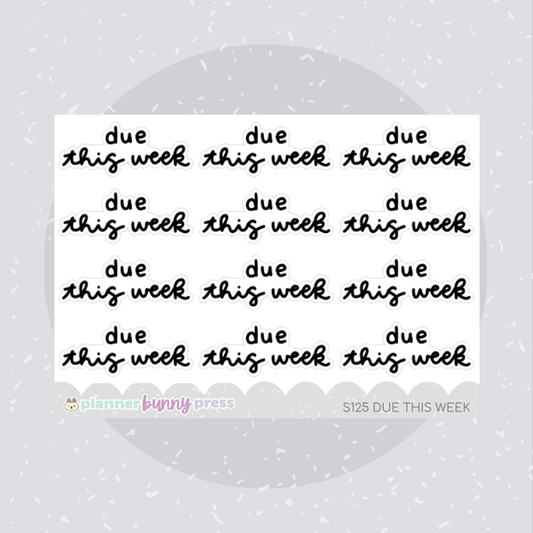 Due This Week | Script Mini