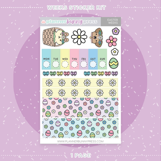 Easter | Hobonichi Weeks Sticker Kit