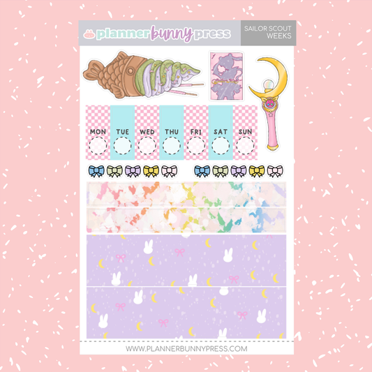 Sailor Scout | Hobonichi Weeks Sticker Kit